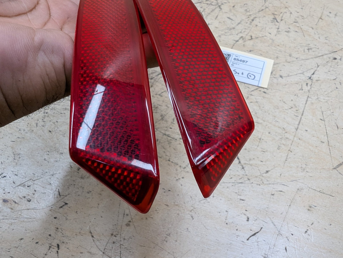 2010-2017 BMW 535i GT xDrive F07 Rear Left Right Bumper Reflectors SET 7318557 OEM