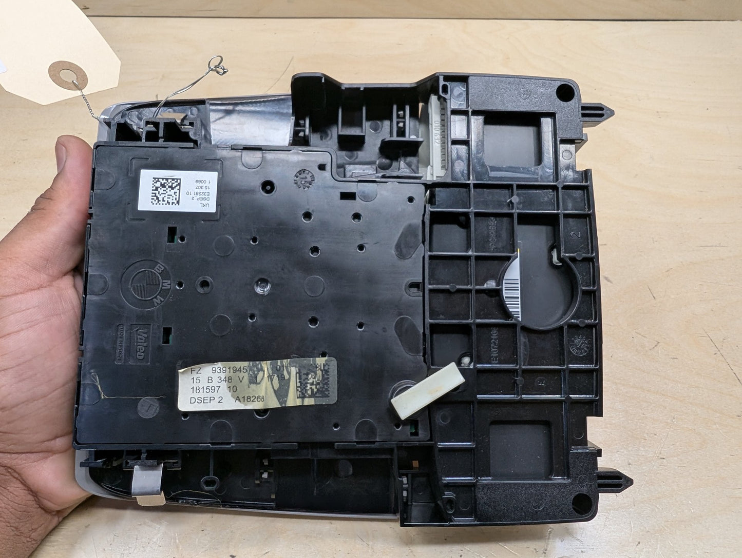 2015-2019 BMW X6 F16 Headliner Overhead Dome Light Switch Module 9391945