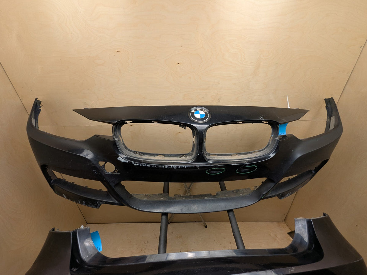 DAMAGE* 12-18 BMW 335i F30 Front & Rear Bumper Covers Pair OEM M SPORT