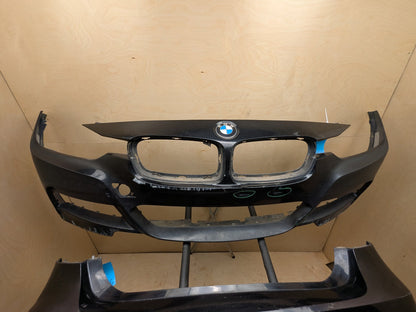 DAMAGE* 12-18 BMW 335i F30 Front & Rear Bumper Covers Pair OEM M SPORT