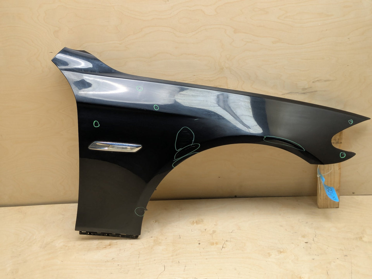 11-16 OEM BMW F10 528 535 550 Right Passenger Side Fender Panel Black 475
