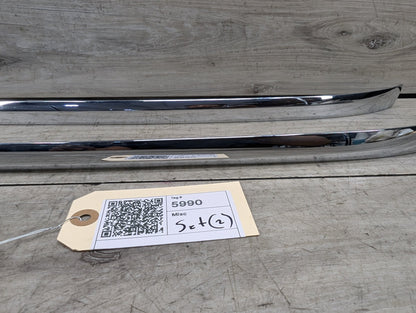 16-19 OEM BMW G12 740 750 Front Bumper Cover Lower Chrome Molding Trim SET