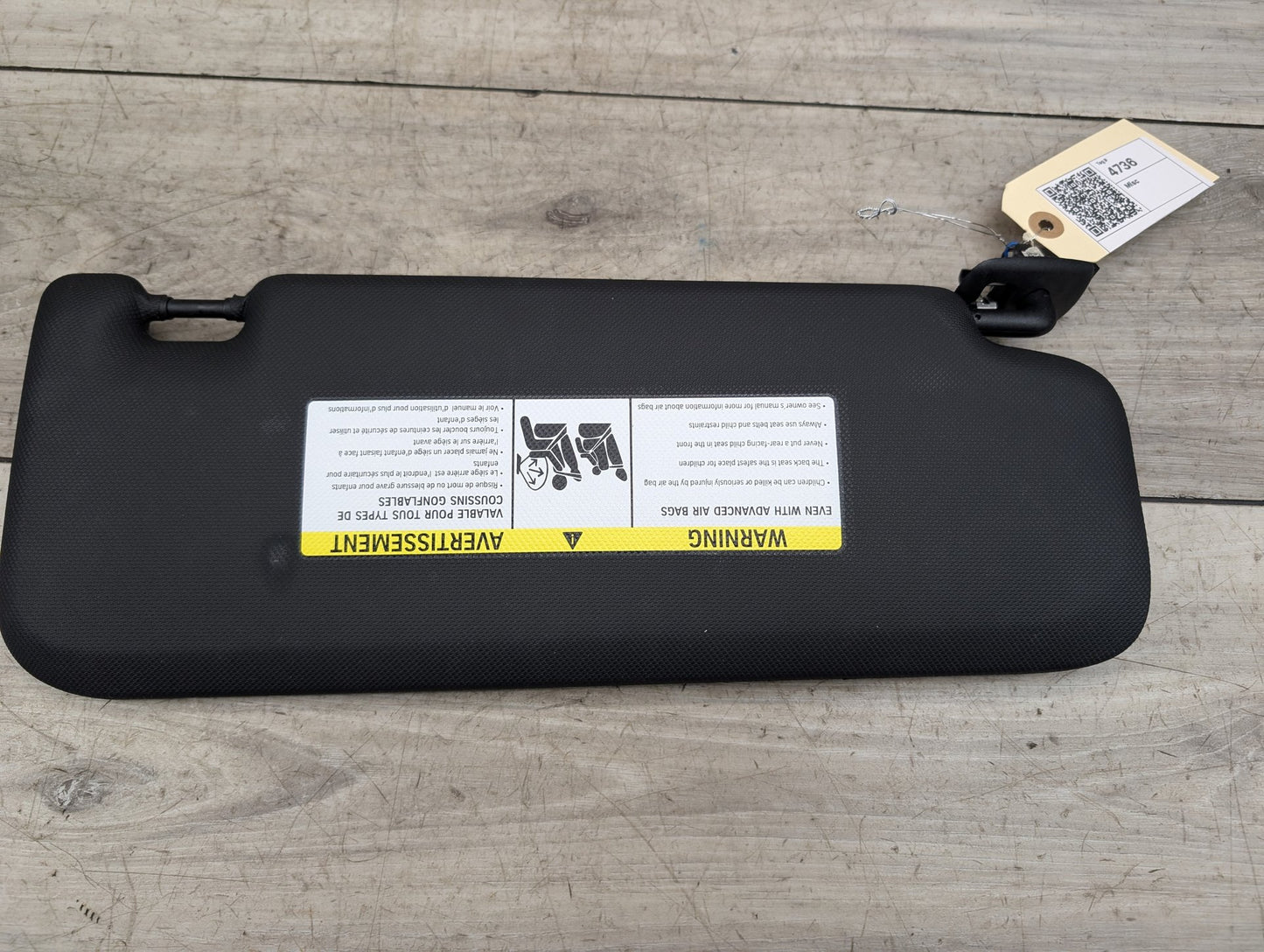 2018 - 2024 BMW X3 G01 Front Left Driver Sun Visor 8071073 B46B20O1