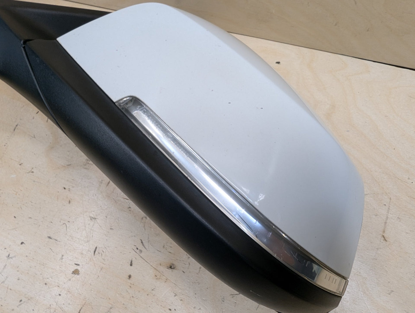 12-18 OEM BMW F30 328 330 335 340 Left Driver Auto Dip Heated Side Mirror White 300