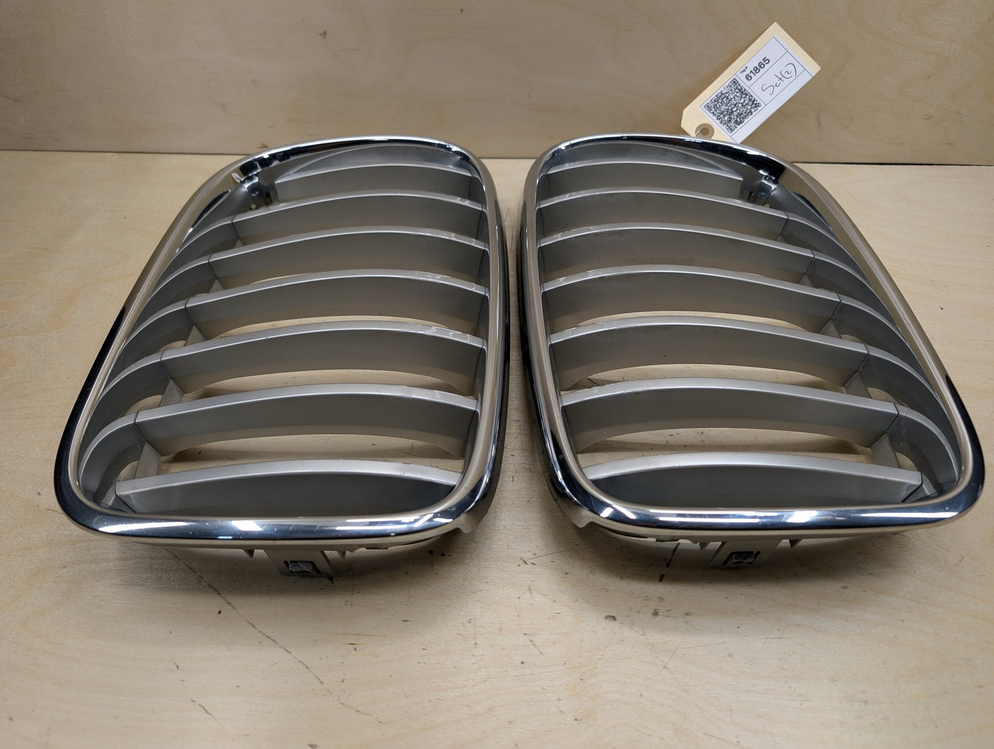 2011-2016 BMW X3 F25 Front Left Right Upper Bumper Cover Kidney Grilles SET 7210725