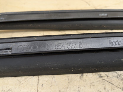 2012-2018 Audi A6 C7 Windshield Drip Trim Molding SET 4G0854326B OEM