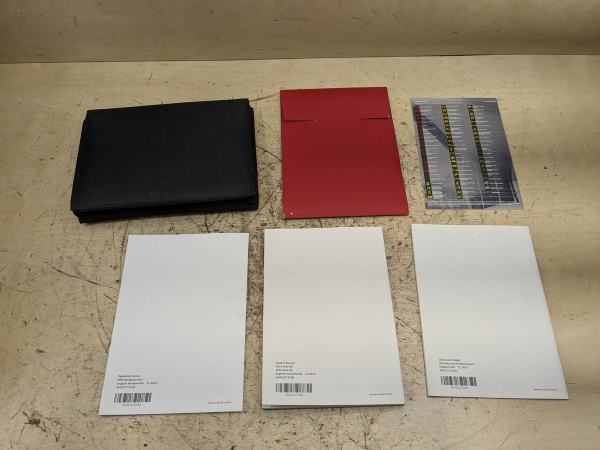 2012-2018 Audi A6 C7 Owners Instruction Manual Book SET OEM