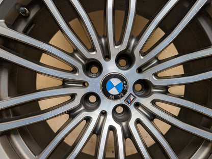 OEM BMW BMW G30 530 540 M550 Rear Wheel Rim Style 664M Silver R19x8" ET30