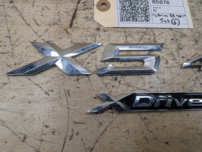 2019-2026 BMW X5 G05 Liftgate Trunk Lid Badge/ Letters 7424395 OEM