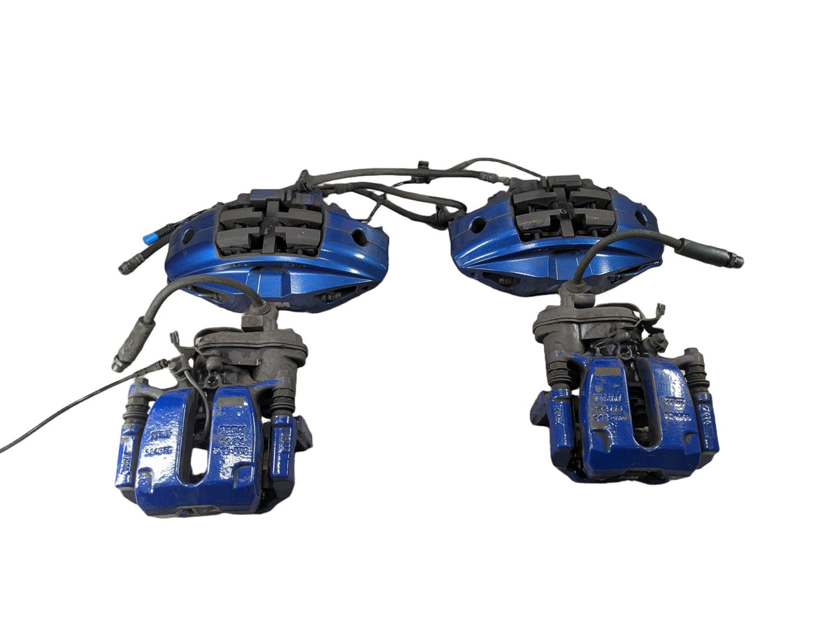 2018-2024 BMW X3 G01 Front Rear Left Right Brake Caliper SET 6891283 *OEM BMW G01 X3 M40 G20 M340 FRONT REAR Left Right Brake Calipers BREMBO Blue