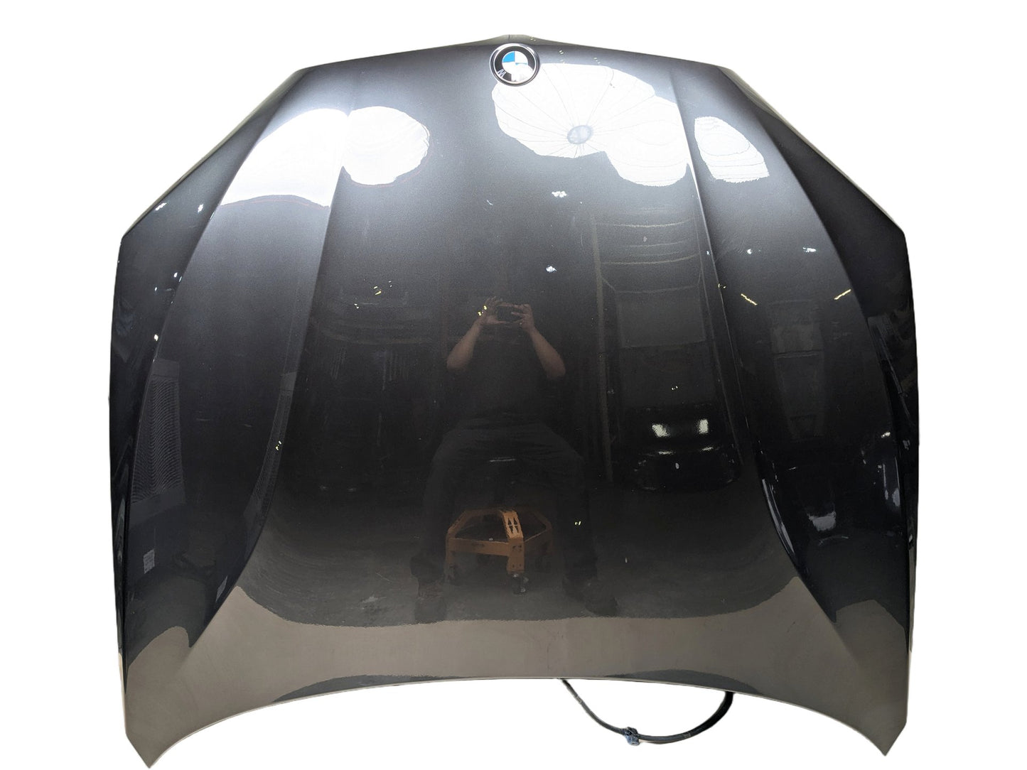 14-19 OEM BMW F15 F16 F85 F86 X5 X6 X5M X6M Hood Bonnet Panel Grey A90 SOPHISTOGRAU BRILLANTEFFEKT METALLI (A90)