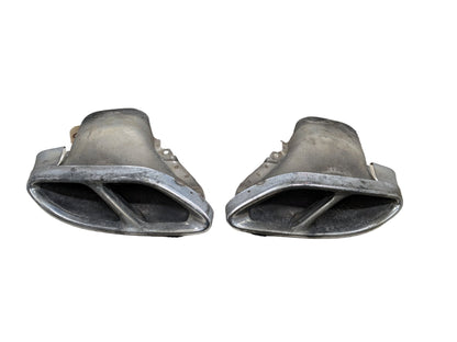 2015-2021 Mercedes-Benz C43 W205 Rear Left Right Exhaust Muffler Tips SET A0004900627