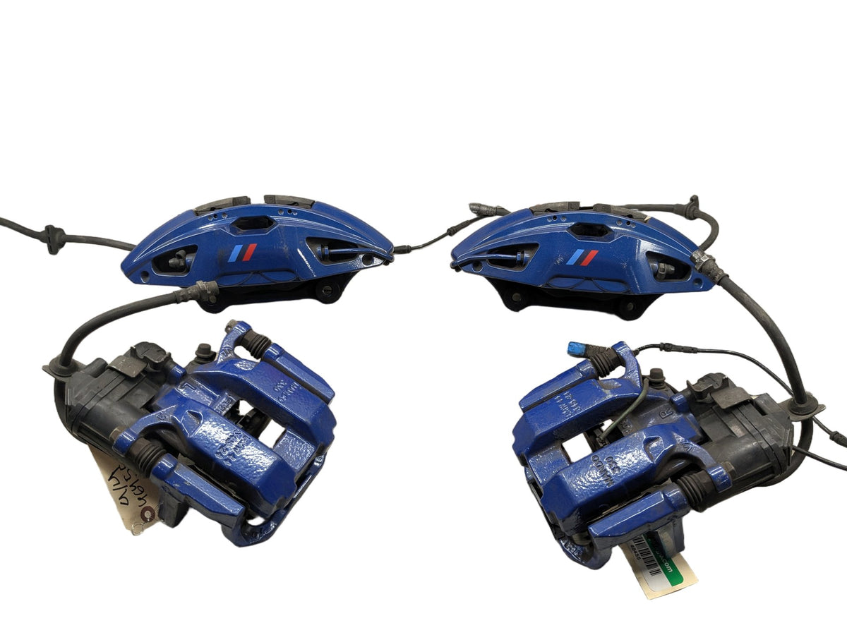 2020 BMW M340i G20 Front Rear Left Right Brake Caliper SET 6891235 OEM BMW G20 G22 G23 M240 M340 M440 Front Rear Left Right Brake Calipers SET Blue