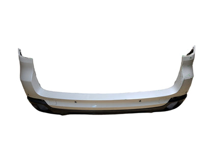 *14-18 OEM BMW F15 X5 Rear Bumper Cover PDC Holes w/ Diffuser N55 N57 White A96 MINERALWEISS METALLIC (A96)