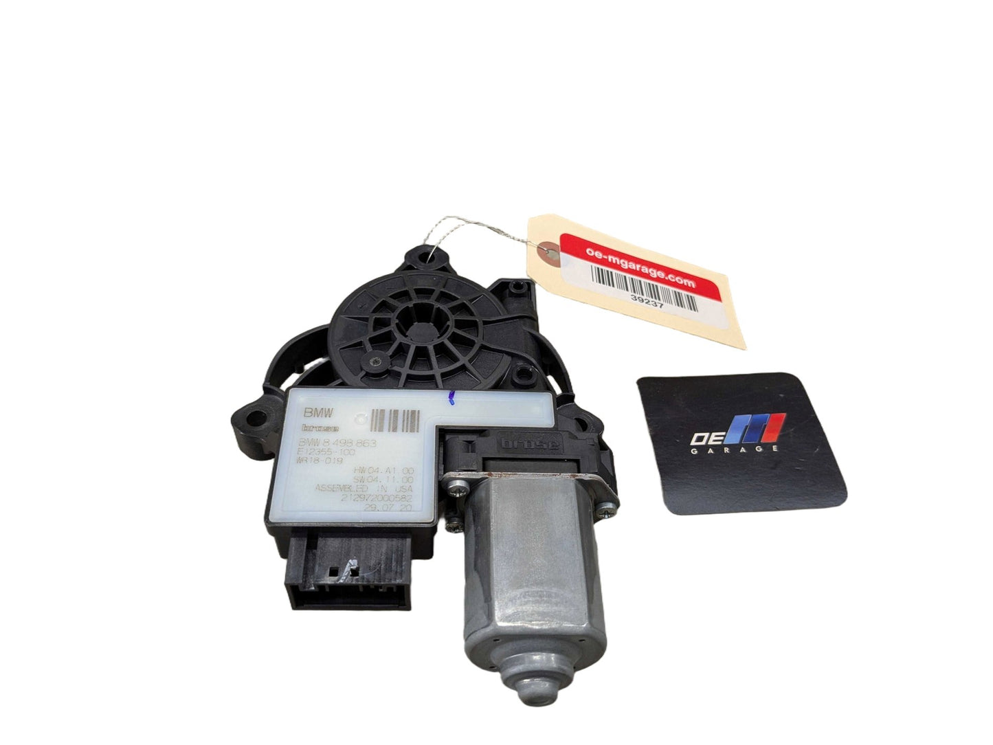 2021 BMW M340i G20 Rear Left Driver Door Window Glass Regulator Motor 8498863 OEM BMW G20 G80 330 M340 M3 REAR Left Driver Side Door Window Regulator Motor