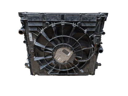 2019-2026 BMW X5 G05 Radiator Cooling Condenser Fan Shroud Assembly SET 8655762