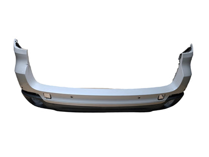 *14-18 OEM BMW F15 X5 Rear Bumper Cover PDC Holes w/ Diffuser N55 N57 White MINERALWEISS METALLIC (A96)