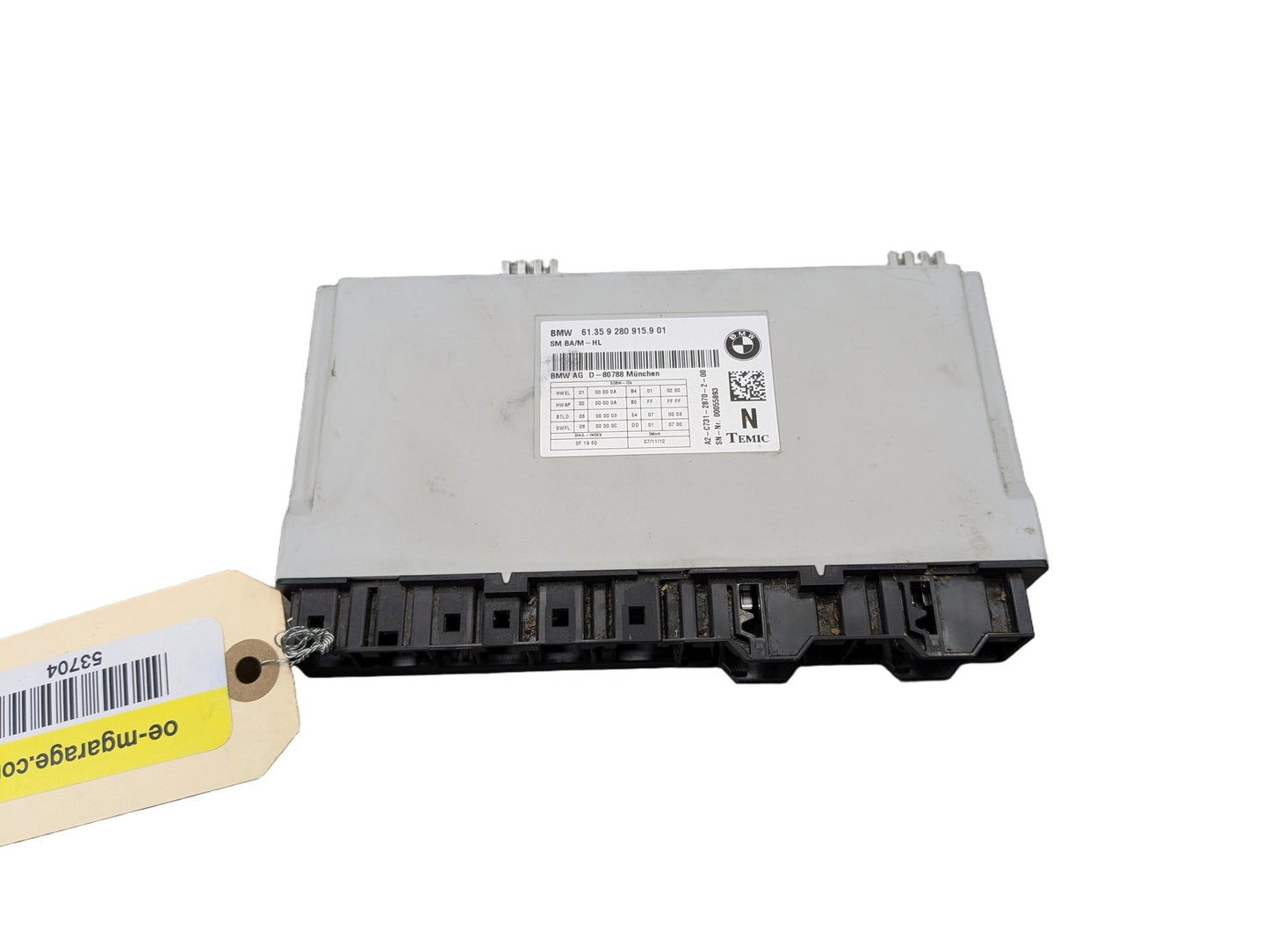 2011-2016 BMW 528i F10- Front Seat Control Module PN: 9280915