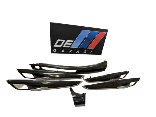 15-19 OEM BMW F16 F86 X6 X6M Dash Door Panel Wood Interior Trim Cover SET