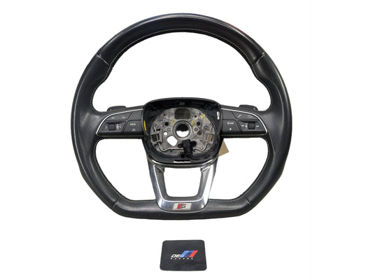 18-20 OEM AUDI Q5 SQ5 SPORT Leather Steering Wheel w/ Switches & Shifters