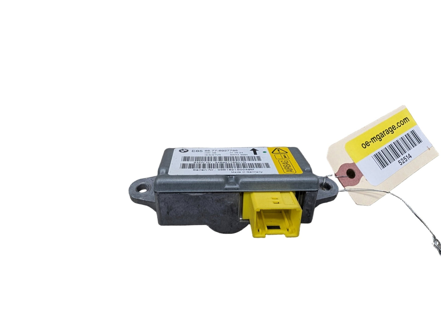 03-08 OEM BMW Z4 E85 SRS Airbag Air Bag Module 6927765 03-05 OEM BMW E85 Z4 Front Right Passenger Door Airbag Impact Sensor Control Module