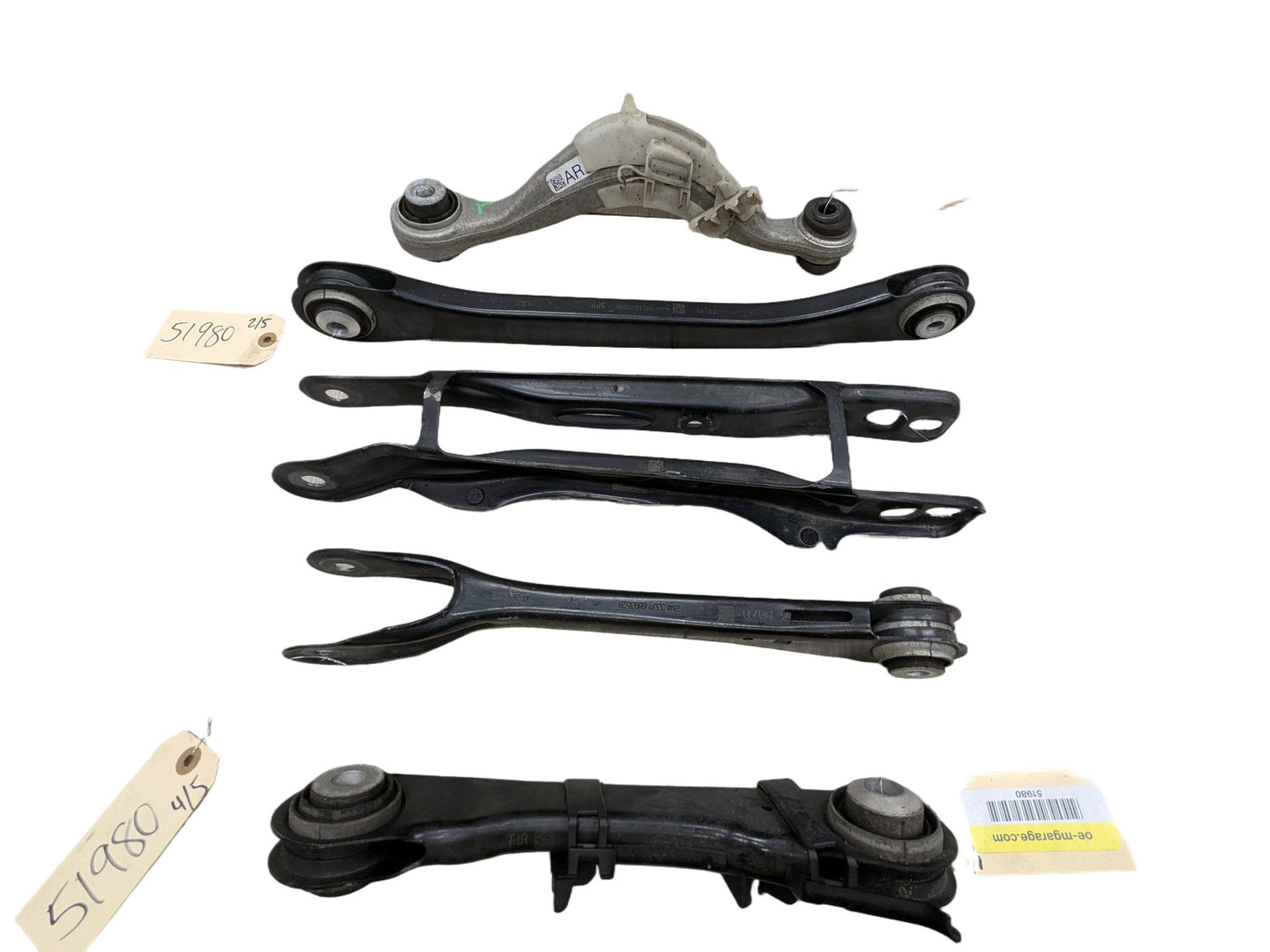 2020 BMW 740i G12 Rear Right Passenger Control Arms SET 6883340 OEM BMW G12 G14 G15 G16 G30 Rear Right Passenger Upper Lower Control Arm SET