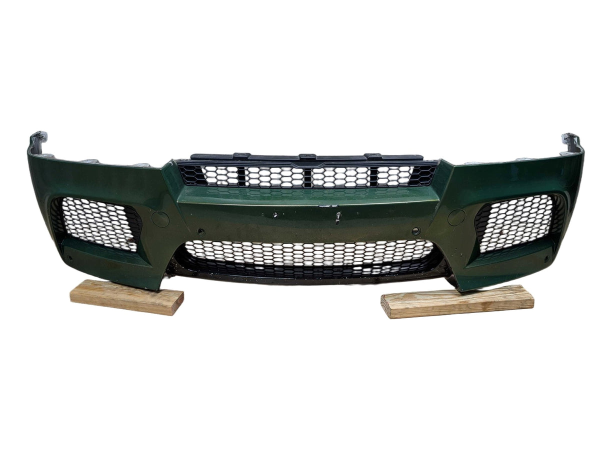 *09-14 OEM BMW E70 E71 X5M X6M Front Bumper Cover Panel w/ Grilles Green ALPINWEISS III (300)