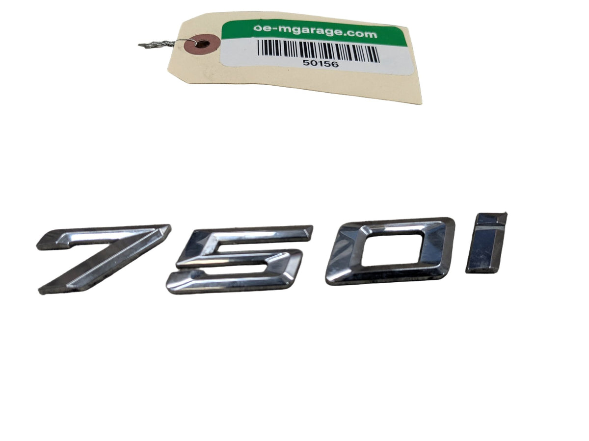 16-22 OEM BMW G11 G12 750i Front Fender 750i Liftgate Trunk Lid Badge/ Letters