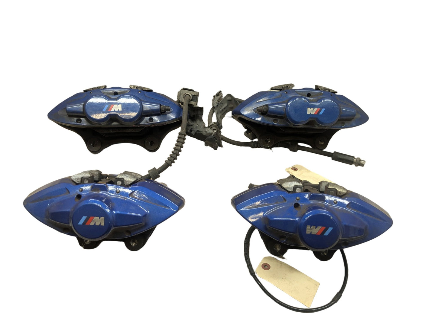 14-20 OEM BMW F22 F23 M235 M240 Front Rear Brake Calipers Brembo SET Blue