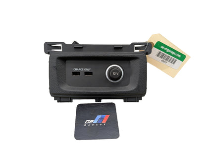 18-24 OEM AUDI Q5 SQ5 Rear Center Console Charger Port w/12 Volt Outlet