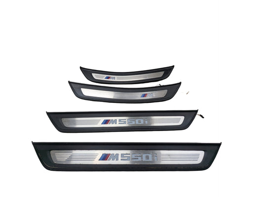 OEM BMW G30 530 540 M550 Front Rear Left Right Illuminated Door Sill Trim SET