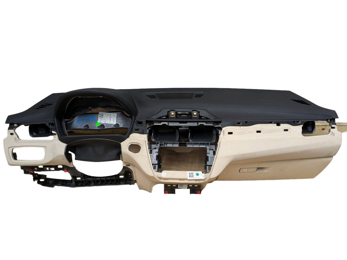16-23 OEM BMW F39 F48 X1 X2 Dashboard Cover Trim Dash Panel Beige/Black