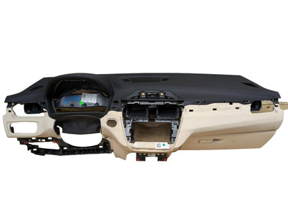 16-23 OEM BMW F39 F48 X1 X2 Dashboard Cover Trim Dash Panel Beige/Black