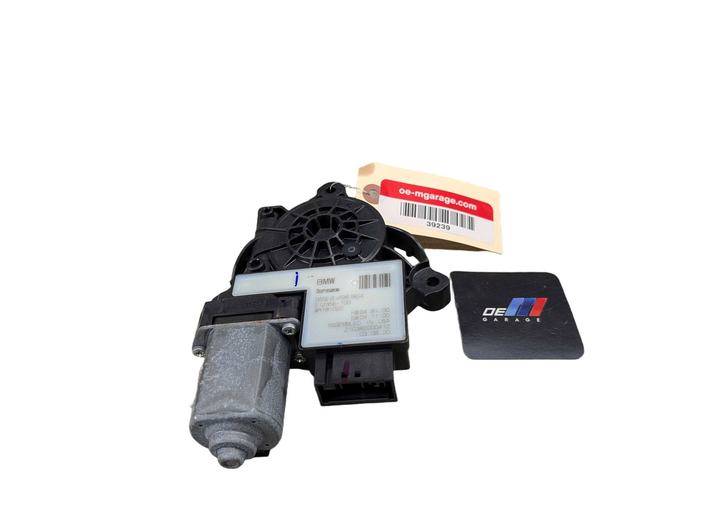 2021 BMW M340i G20 Rear Right Passenger Door Window Glass Regulator Motor 8498864 OEM BMW G20 G80 330 M340 REAR Right Passenger Side Door Window Regulator Motor