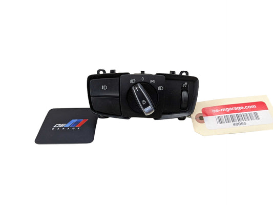 OEM BMW F15 F16 F85 F86 X5 X6 Headlight Switch Control Panel Light Module BLACK