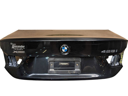 14-20 OEM BMW F32 428 430 435 440 Rear Trunk Lid Panel Deck Shell Black 475 BLACK SAPPHIRE METALLIC (475)