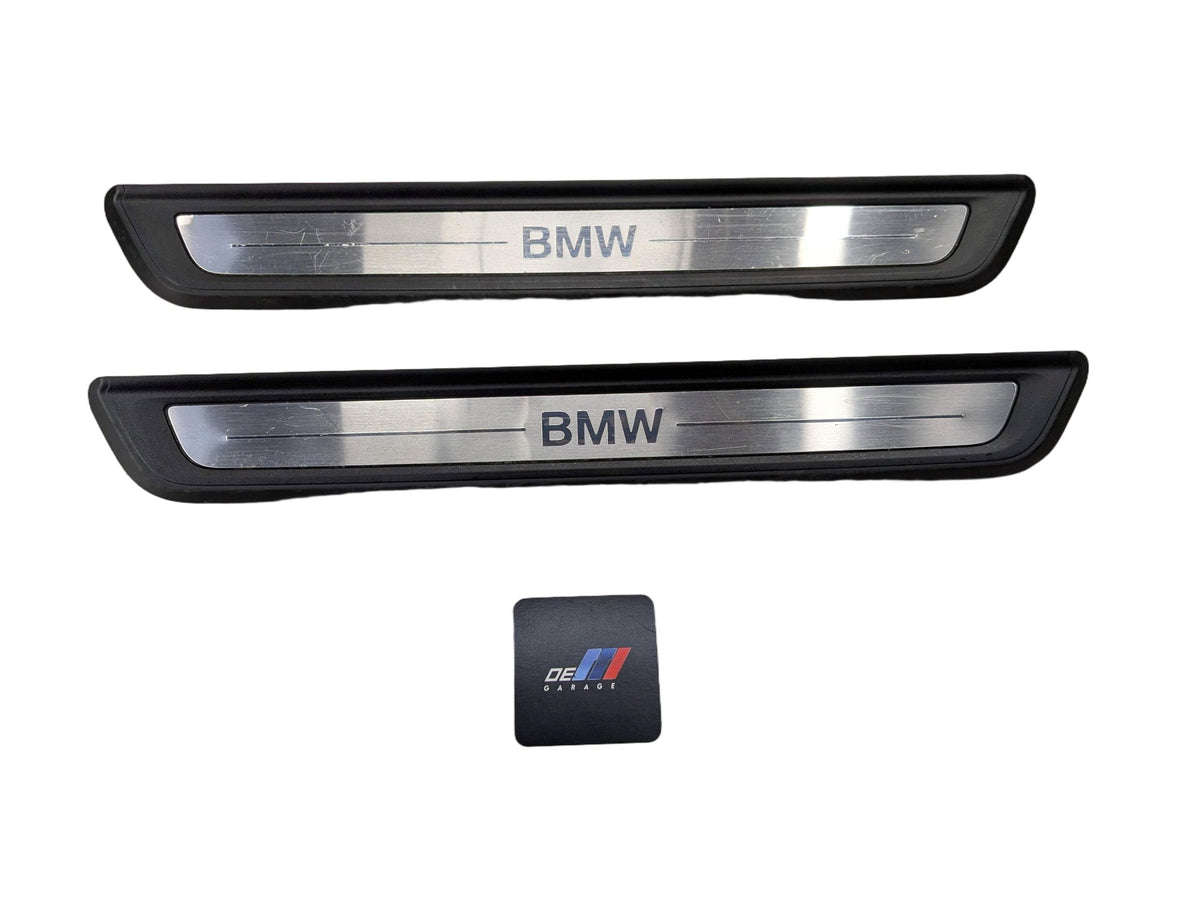 NOTE* 19-24 OEM BMW G20 330 Front Left Right Door Sills Cover Scuff Plates PAIR
