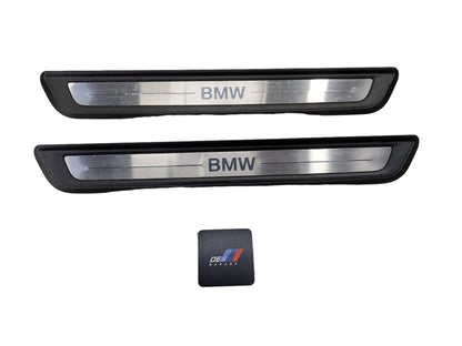 NOTE* 19-24 OEM BMW G20 330 Front Left Right Door Sills Cover Scuff Plates PAIR