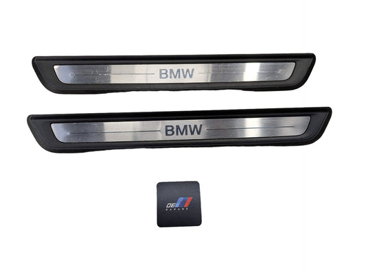NOTE* 19-24 OEM BMW G20 330 Front Left Right Door Sills Cover Scuff Plates PAIR