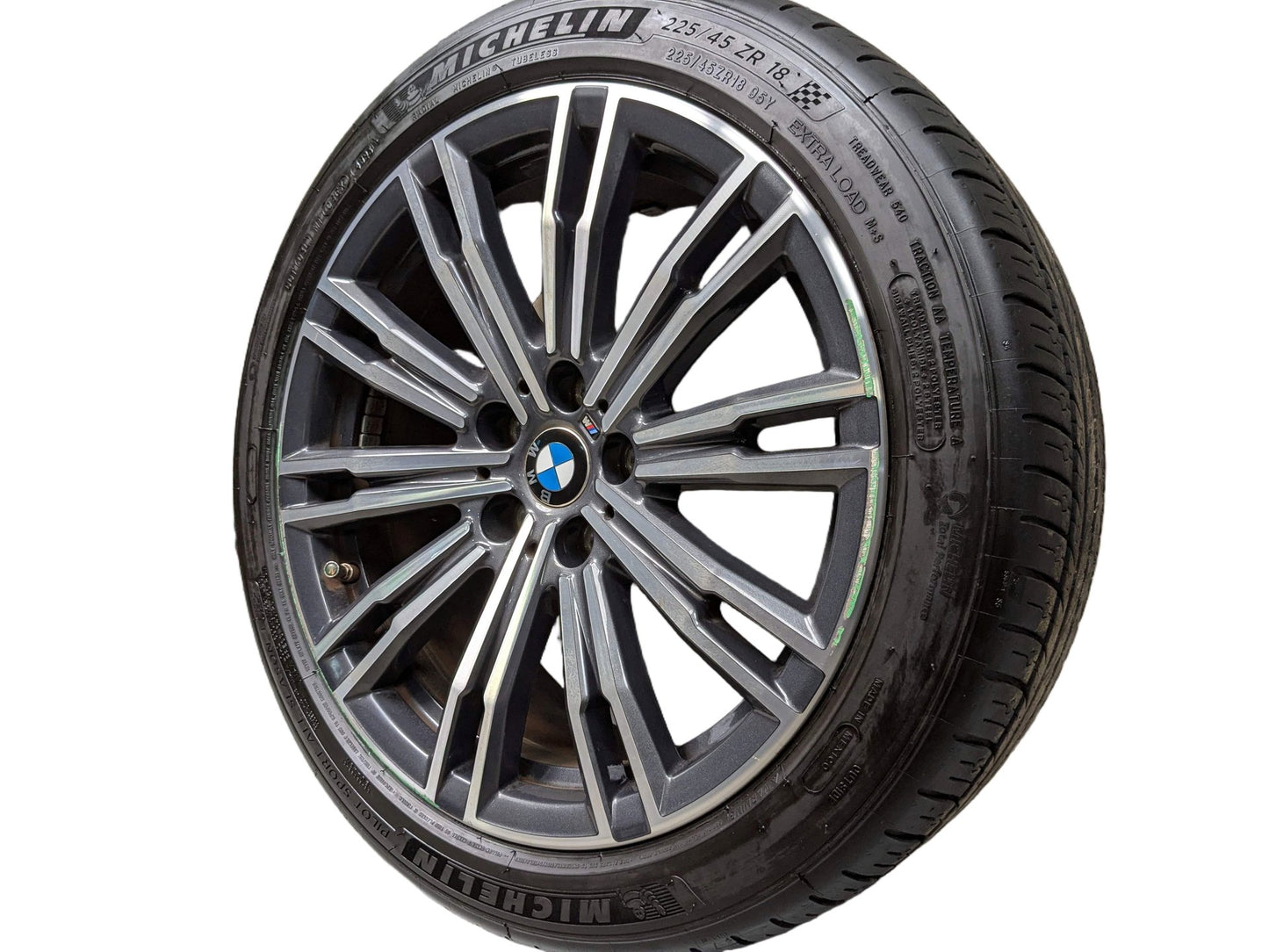 *19-24 OEM BMW G20 330 M340 Front Rim Wheel 18x7.5 ET25 Double Spoke Style 790M