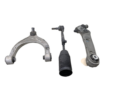 2017-2023 BMW M550i G30 Front Left Driver Control Arms SET 6861185 18-23 OEM BMW G30 M550 AWD Front Left Driver Upper Lower Control Arm SET