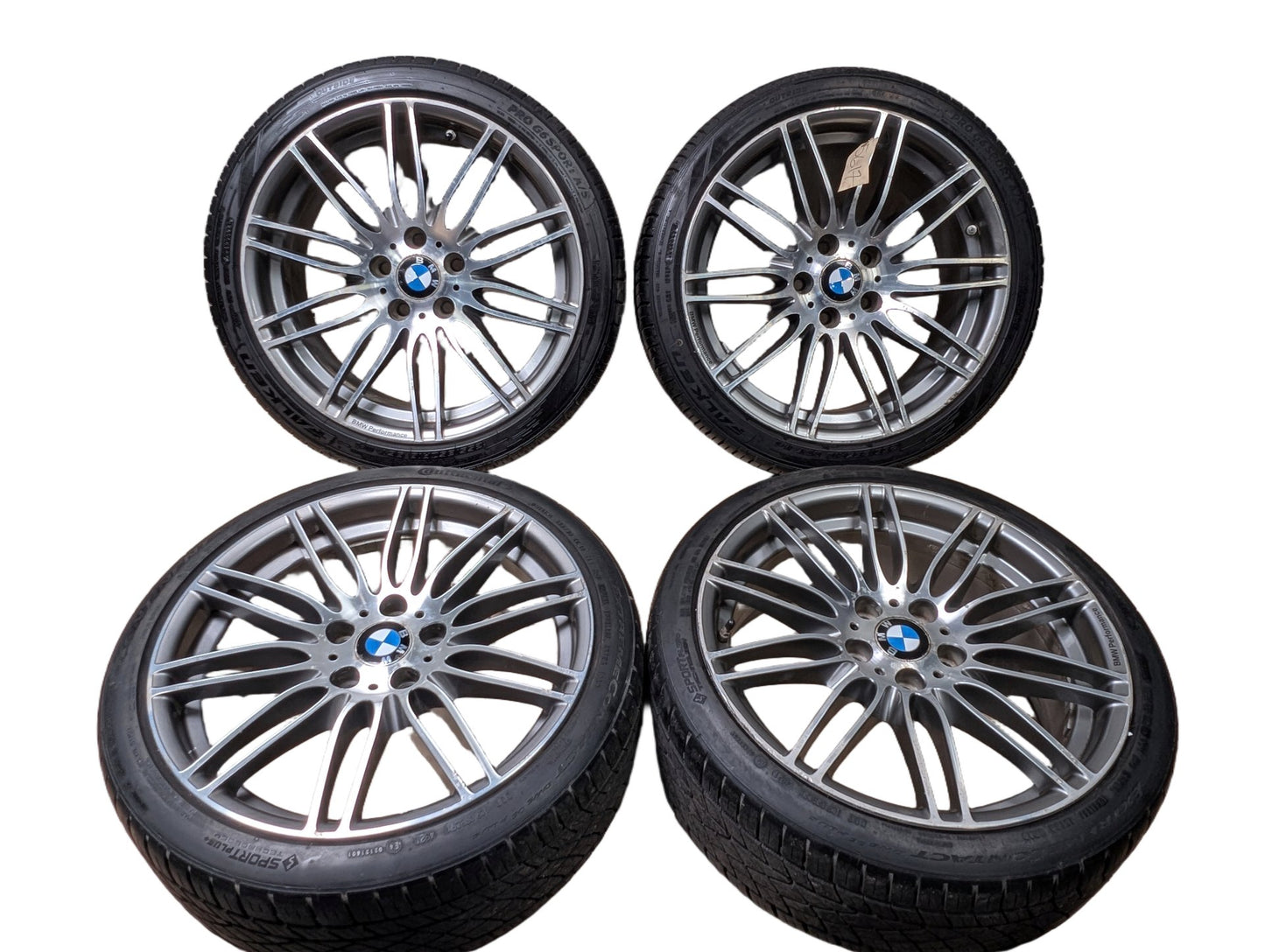 *OEM BMW E90 E91 E92 E93 Wheels Rims Front 19x8 ET37 Rear 19x9 ET39 LA Wheel Double Spoke 269 SET