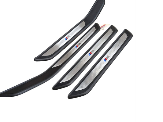 OEM BMW F02 740 750 760 M SPORT Front Rear Door Sill Cover Trim Sill Kick Plates