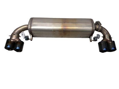 *22-25 OEM BMW G42 M240 Dual Exhaust Flap Pipe Muffler B58 Engine w/ Carbon Tips