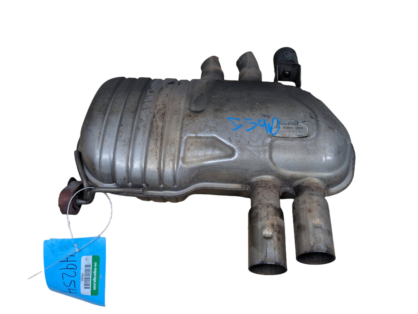 06-08 OEM BMW E85 E86 Z4 Engine N52 Rear Exhaust Flap Muffler Silencer