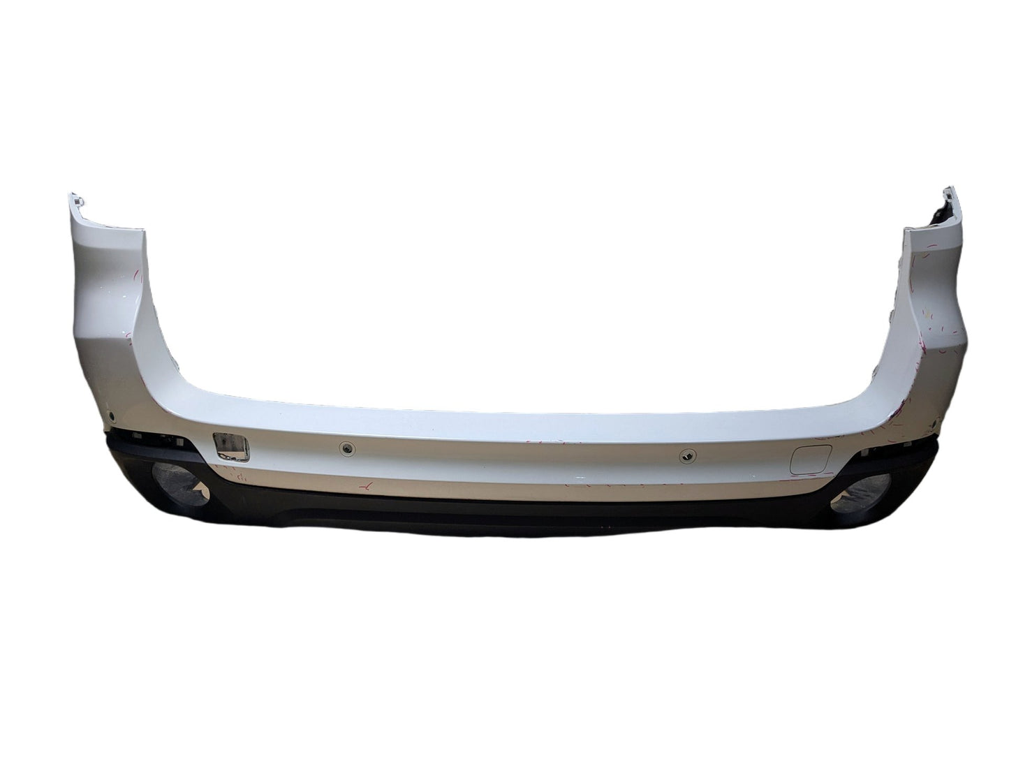 14-18 OEM BMW F15 X5 Rear Bumper Cover PDC Holes w/ Diffuser N55 N57 White 300 ALPINWEISS III (300)