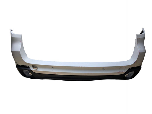 14-18 OEM BMW F15 X5 Rear Bumper Cover PDC Holes w/ Diffuser N55 N57 White 300 ALPINWEISS III (300)