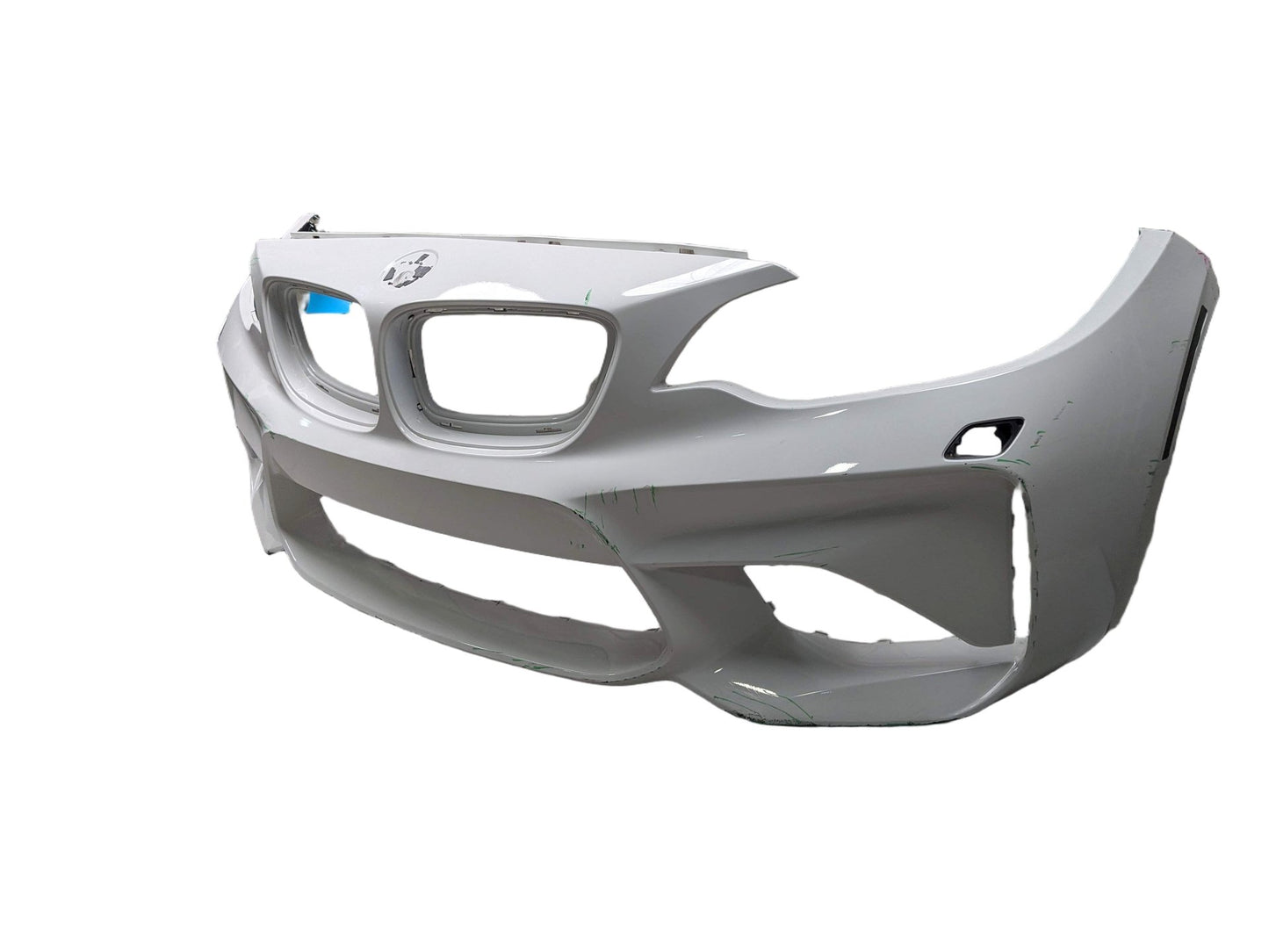 NOTE* 15-20 OEM BMW F87 M2 Front Bumper Cover Trim w/O PDC Holes White 300 White ALPINWEISS III (300)