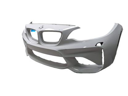NOTE* 15-20 OEM BMW F87 M2 Front Bumper Cover Trim w/O PDC Holes White 300 White ALPINWEISS III (300)