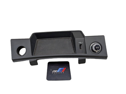 18-24 OEM AUDI Q5 SQ5 Center Console Storage Tray Box USB Port Panel Trim